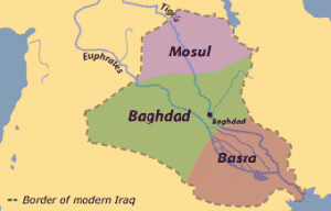 Map of Ottoman Iraq