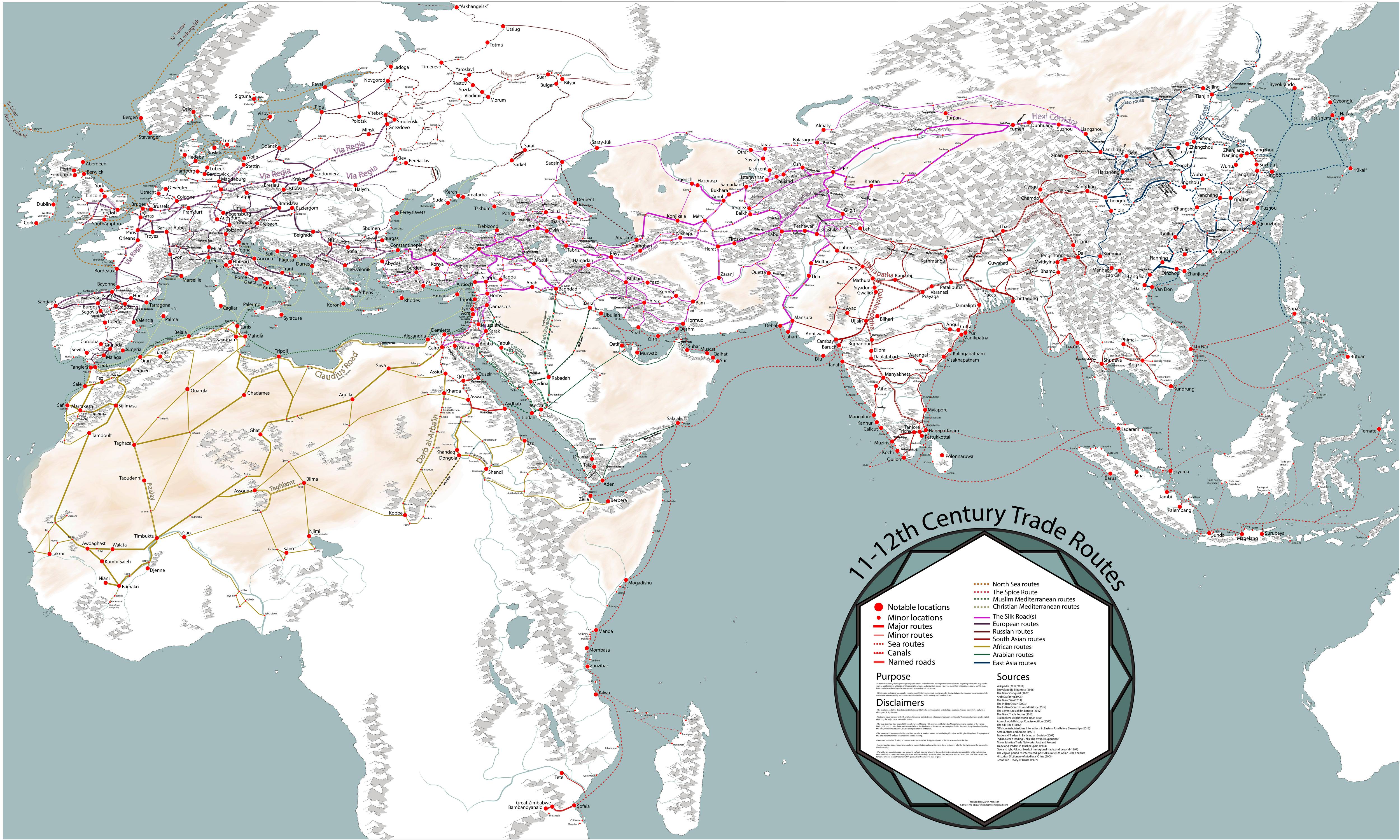 NOL map medieval trade networks