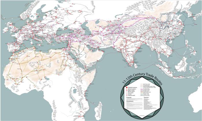 NOL map medieval trade networks