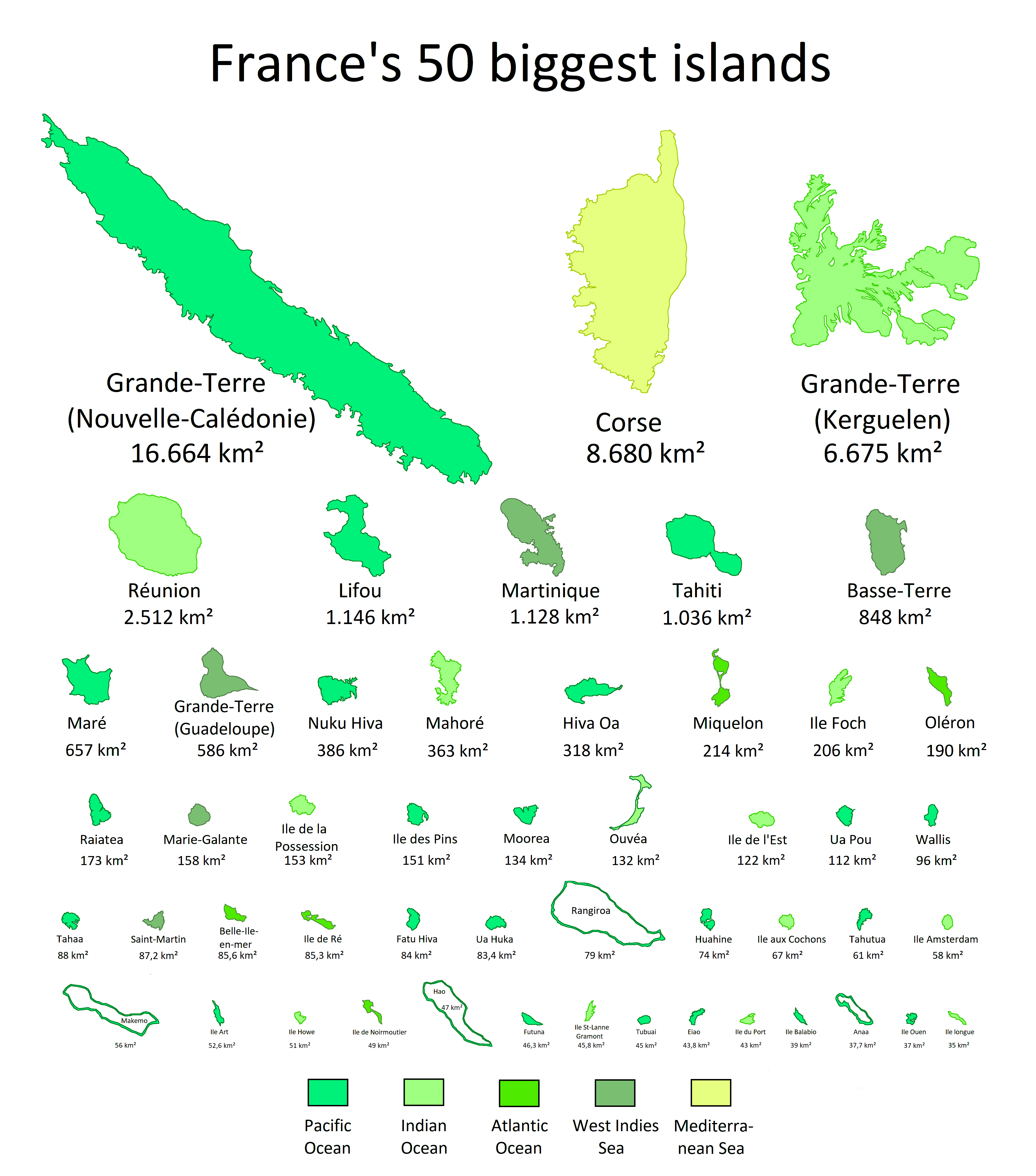 NOL French islands worldwide