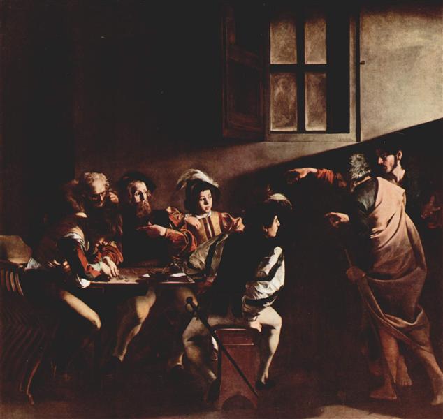 nol art caravaggio calling of saint matthew