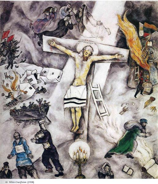 nol art chagall white crucifixion 1938