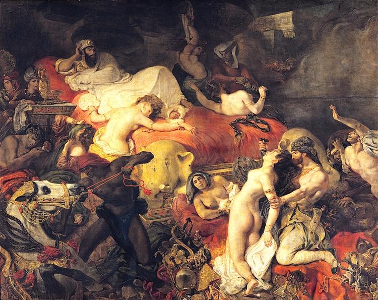 nol art delacroix death of sardanapalus 1827