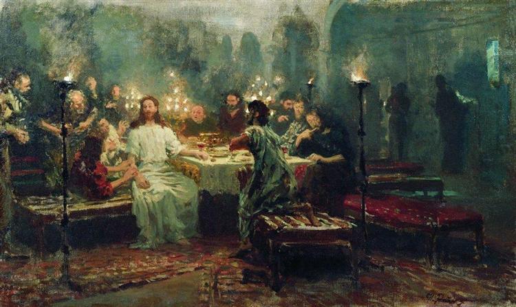 nol art repin last supper 1903