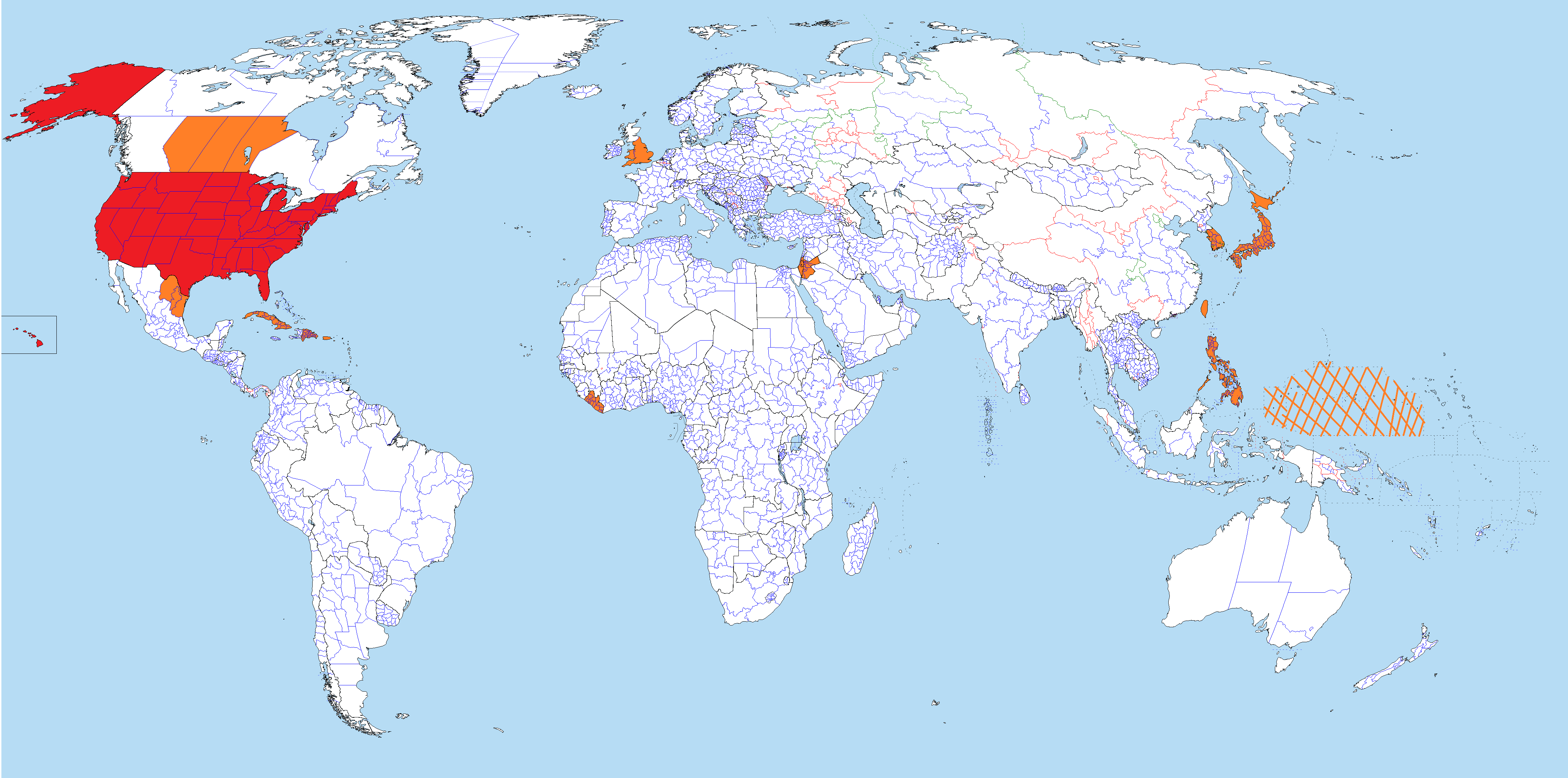 NOL map United States in 2020 with 79 states